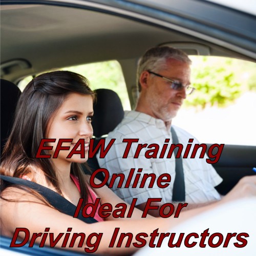 EFAW training for driving instructors, complete your first aid training online.