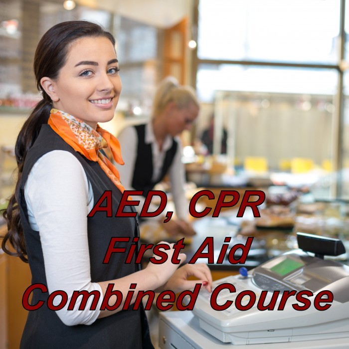 AED, CPR and first aid training, cpd certified combined course