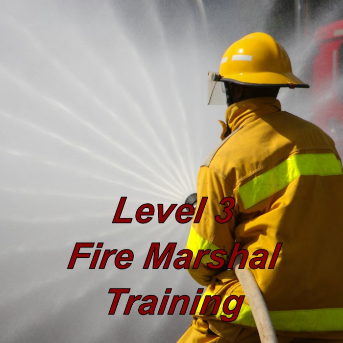 Level 3 certified online fire marshal training course