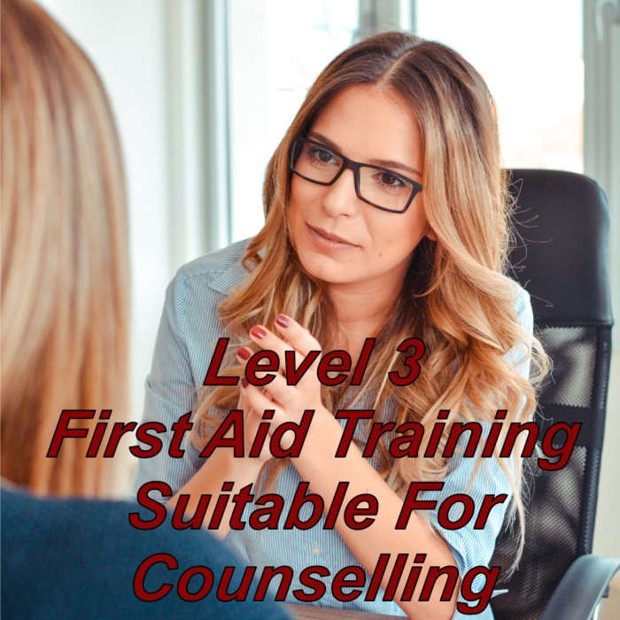 Level 3 emergency first aid training online, suitable for counsellors, therapists, cpd certified course.