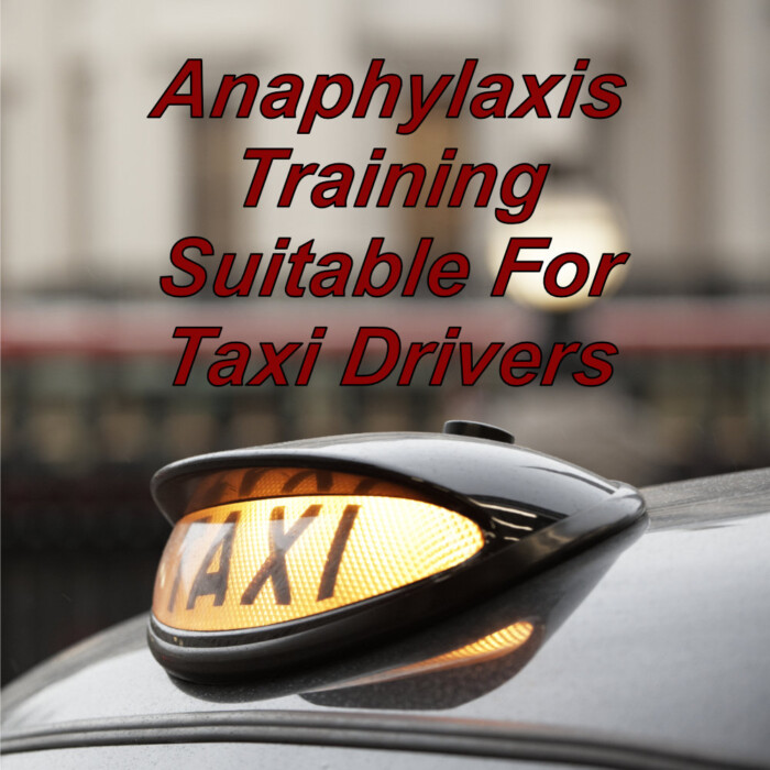 Anaphylaxis training online suitable for Taxi drivers.