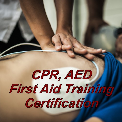 CPR & AED Certification, online training course.