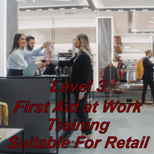 First aid at work training online, suitable for retail staff and shop assistants.